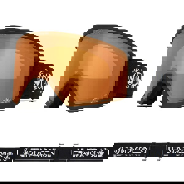 Dragon DX3 OTG - Black with Lumalens Red Ionized & Lumalens Amber Lens