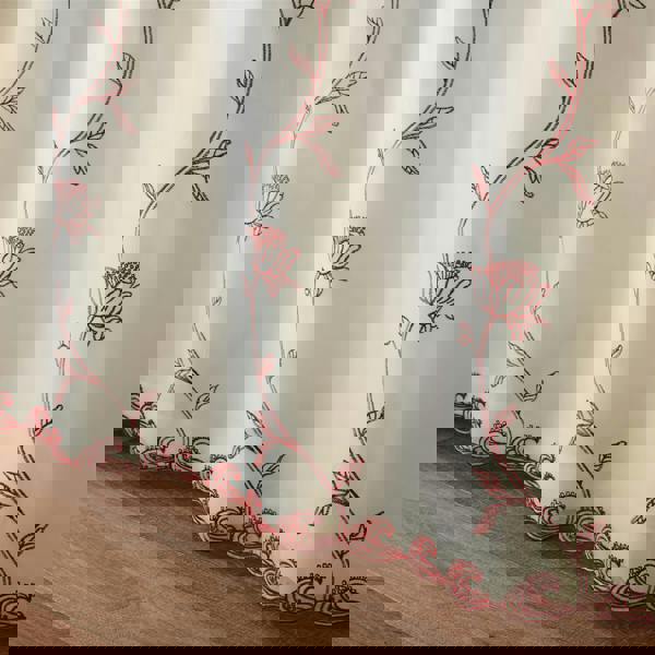 Luxury Living Exe Embroidery Voile Curtains