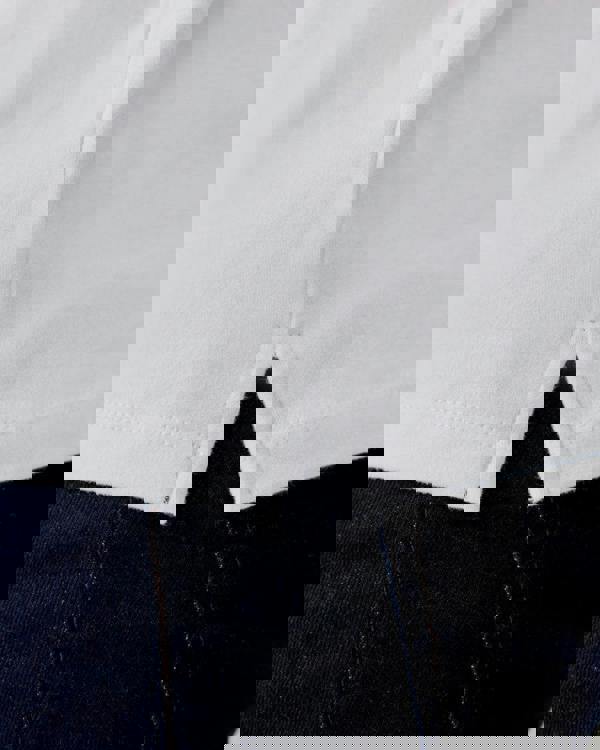 Oliver Sweeney Palmela Mens Crew Neck T-Shirt - White - CHO - Designer Mens Short Sleeve T-Shirts & Tops