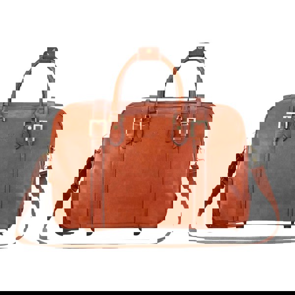 Infinity Leather Holt - Genuine Leather Wheeled Duffle Bag