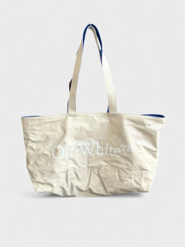Off - White Reversible Tote Bag Beige Blue - Supplied FashionOff - White