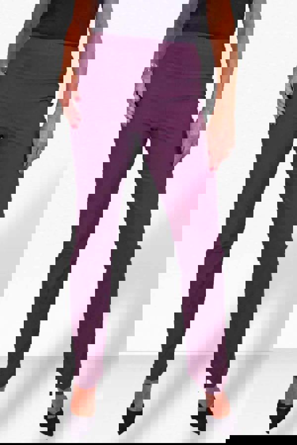 Paulo Due Women's Pull On Stretch Straight Leg Trousers