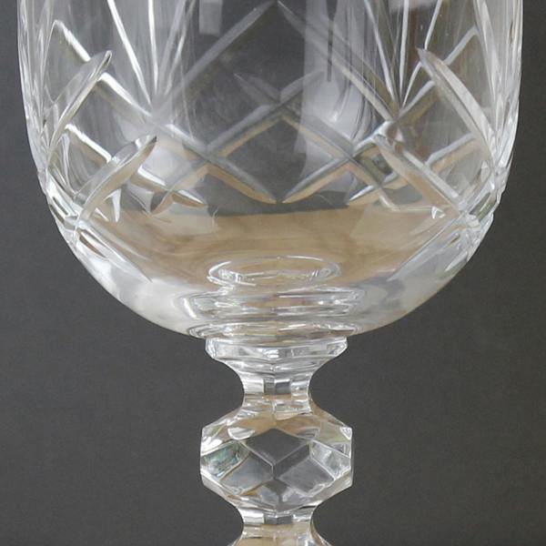 Personalised Pair Of Crystal Anniversary Wine Glasses - alternative angle