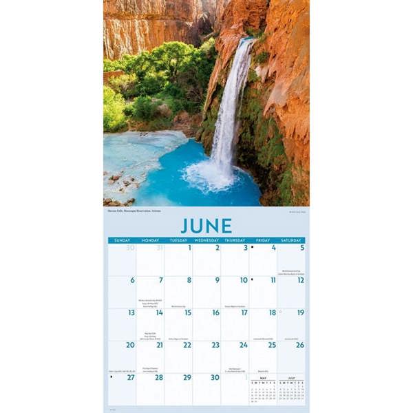 Waterfalls Calendar 2027, Wall Calendars, Month To View, Natural World, Gift