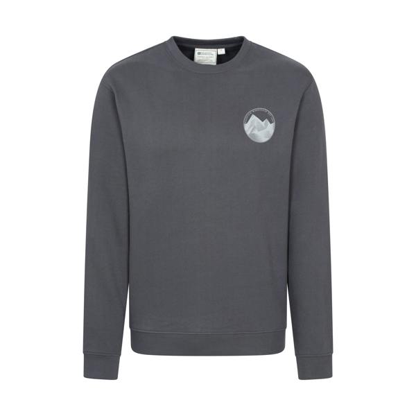 Mountain Warehouse Mens Mountain Crew Neck Sweatshirt - Grey - 