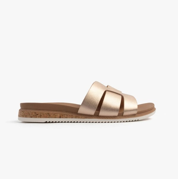 Skechers BOBS DESERT KISS LOW - PEAK LOOK Womens Sandals Rose Gold