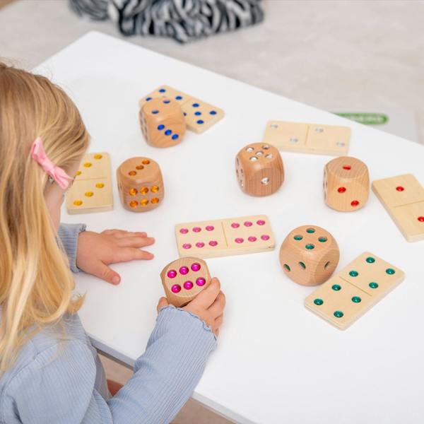 tickit Wooden Jewel Dice