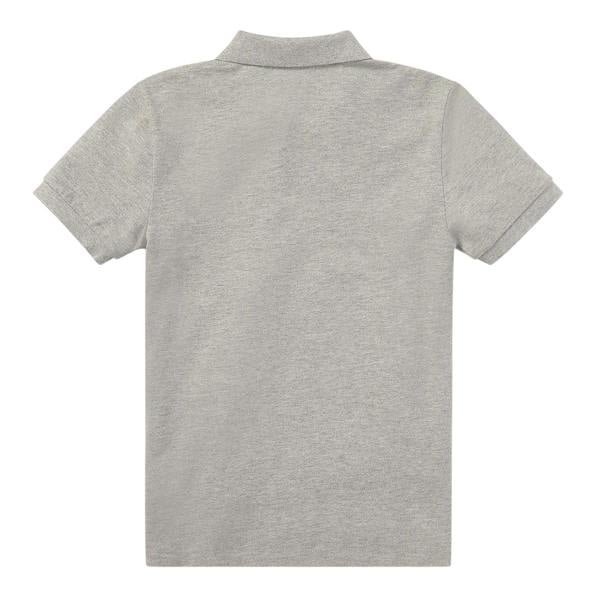 Ralph Lauren Boys Custom Short-Sleeved Polo Shirt - Grey Heather - 