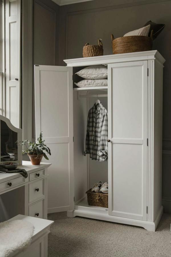 Statement Furniture Gainsborough Double Wardrobe Large 2 Door Bedroom Storage