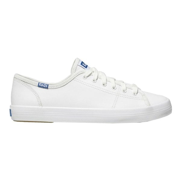 Keds Kick start Retro Court Leather White/Blue Sneakers, Size 7.5