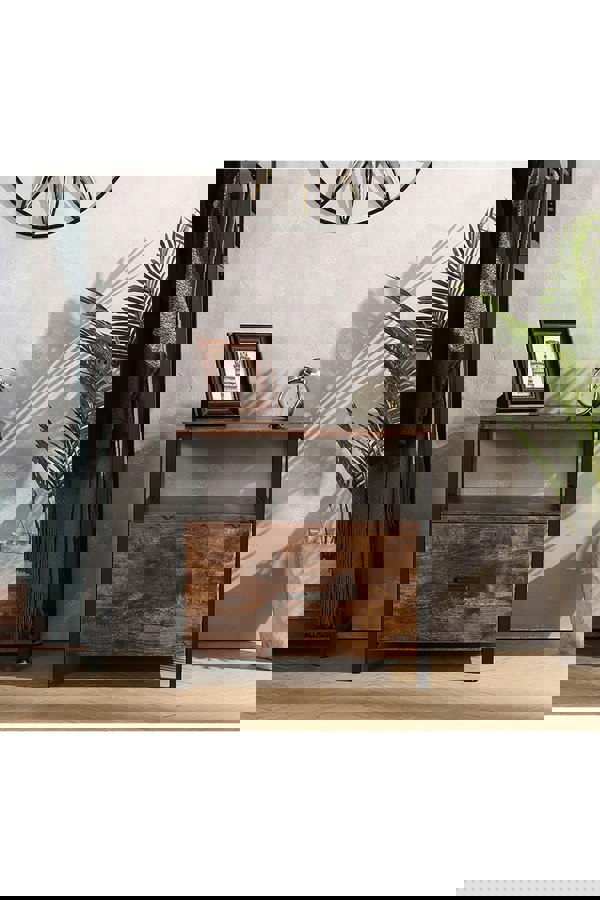 Living and Home 45cm W x 45cm D x 56cm H Industrial 1 Drawer Bedside Table Bedroom