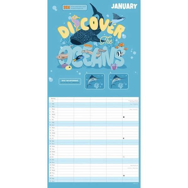 Natural History Museum, Wonderful Wildlife Family Organiser 2027, Family Planners, Month To View, Animals, Gift