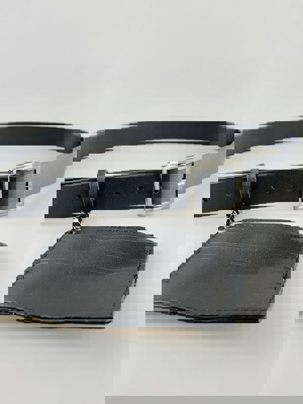 SVNX PU Leather Belt with Dettachable Card Holder