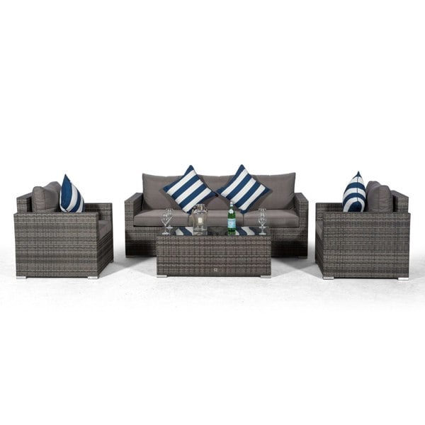 Giardino Sydney 5 Seater Rattan Conversation Sofa Set with Coffee Table