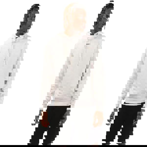 Hugo Mens Dapo Logo Hoodie - White - 