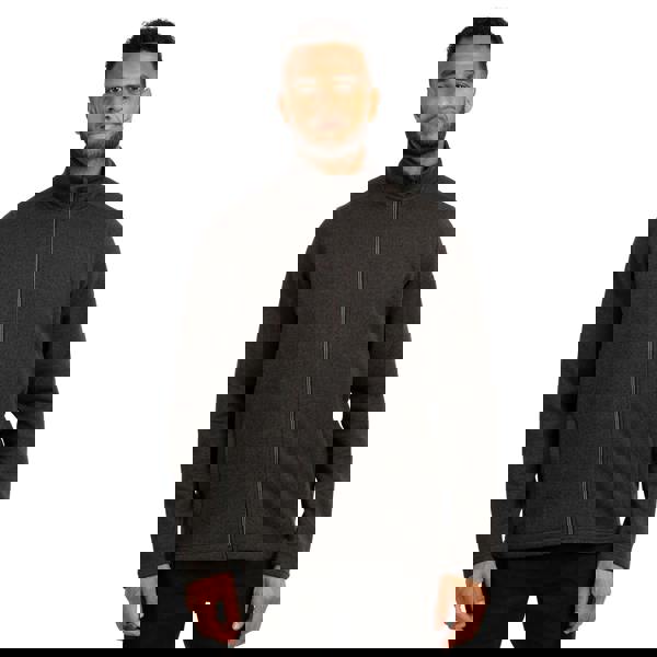 Trespass Mens Rundel Marl Fleece Jacket - Dark Grey Marl - 