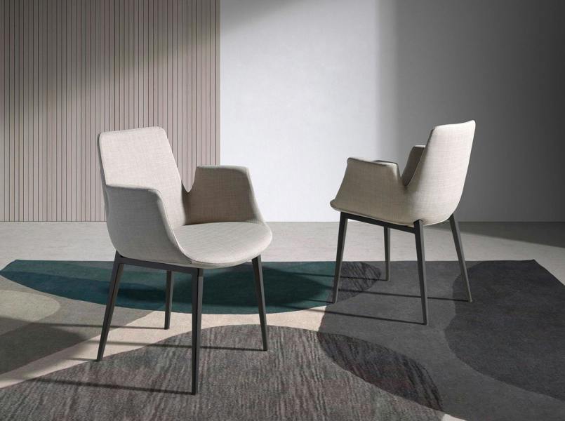 Angel Cerdá Grey Fabric Chair 4002