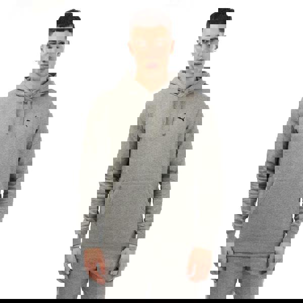 Puma Mens Small Logo Hoodie - Grey