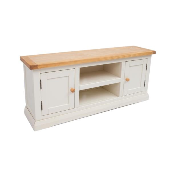 Cabinet Bits Castelli Off White 2 Door TV Cabinet Wood Knob