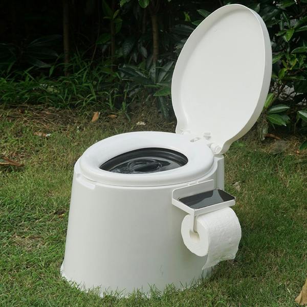 Gr8 Garden 5L Portable Camping Toilet Compact Adult Travel Seat Outdoor Festival Caravan