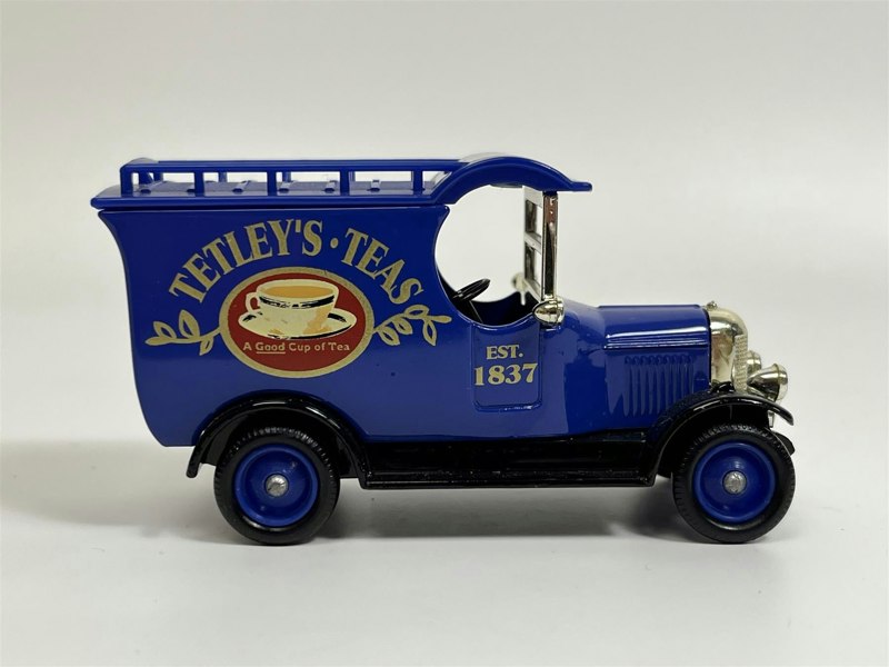 MCSlots Bull Nose Morris Delivery Van 1926 Tetley Tea Bags On The Road Lledo TTB1D S4