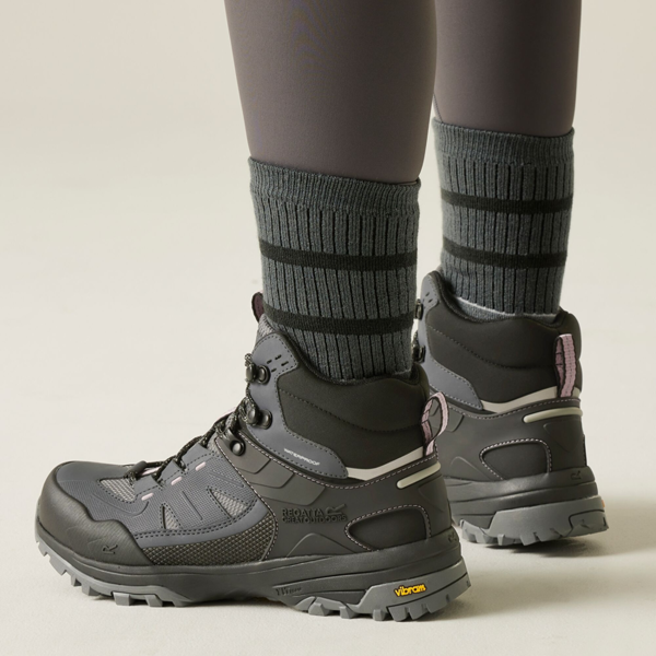 Regatta Womens Regen Walking Boots - Seal Grey/Dusty Rose