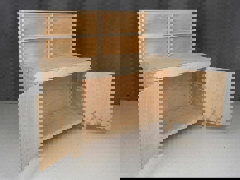 Arbor Garden Solutions Wooden Plywood Top Workbench With Lockable Cupboard (V.9) With back panel