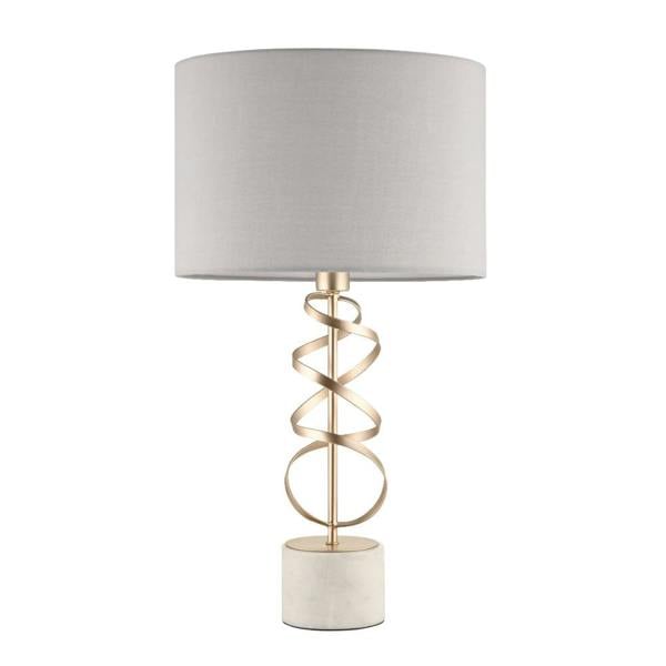 Briar Gold And White Marble Table Lamp