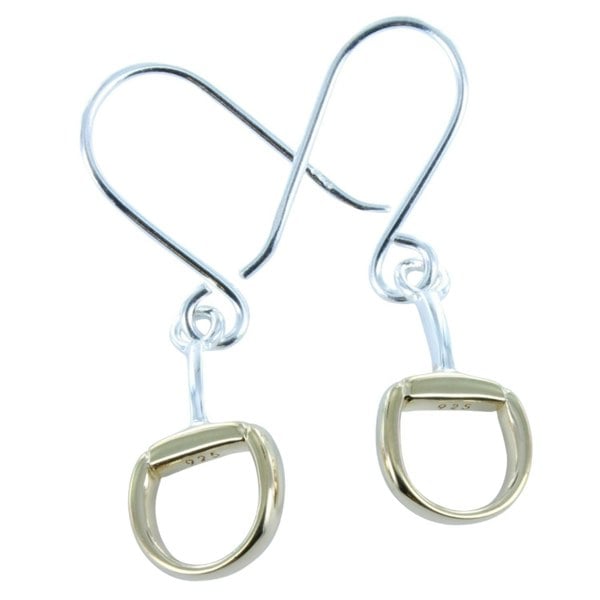 Sterling Silver Snaffle Bit Drop Earrings - Reeves & Reeves