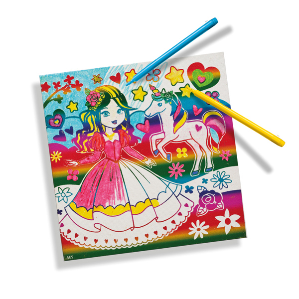 SES Creative Metallic colouring canvas