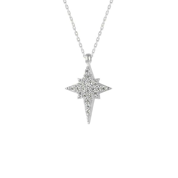 Spero London Northern Star Polaris Sterling Silver Necklace