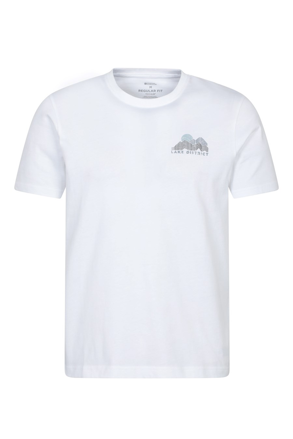 Mountain Warehouse Women´s Lake District Graphic Print Cotton T-Shirt - White