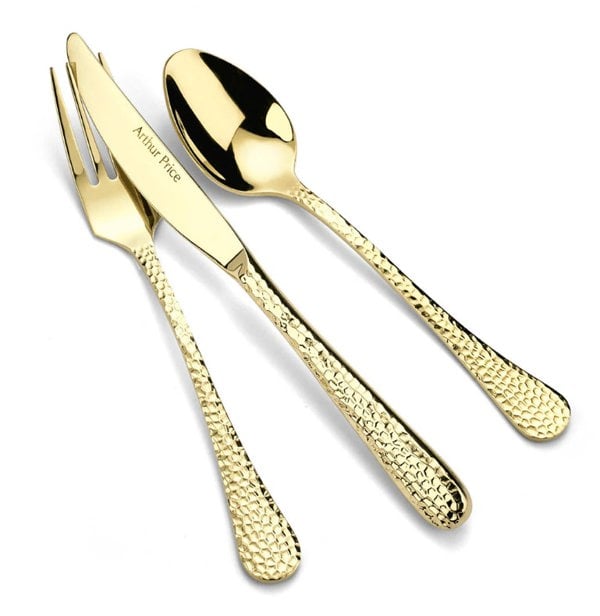 Arthur Price 'Champagne Avalon' Stainless Steel Gift Boxed Children's Cutlery Set Knife Fork Spoon