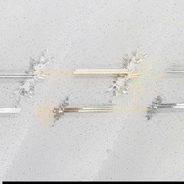 star hair clips hair slides in gold