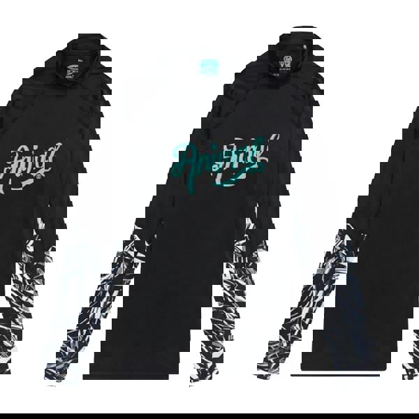 Animal Womens/Ladies Lillie Printed Rash Guard - Jet Black - 