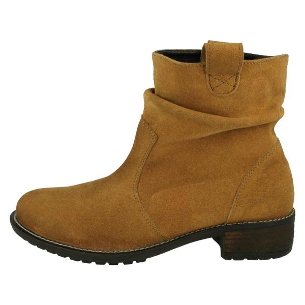 Leather Collection Ladies Leather Collection Mid Heel Slouch Boots