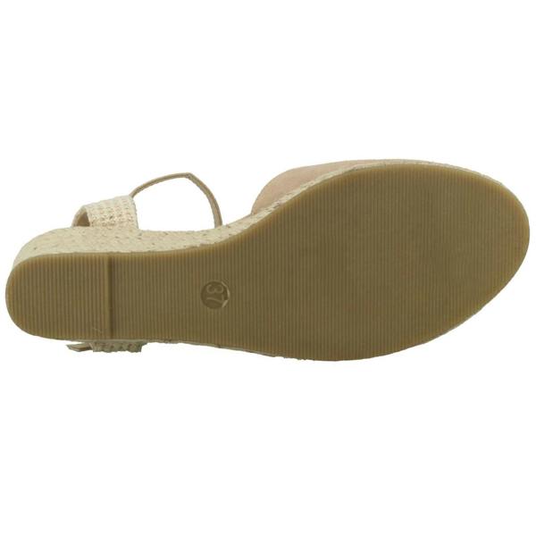 Savannah Ladies Savannah Mid Rope Wedge Espadrilles F2274