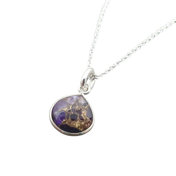 925 Sterling Silver Amethyst February Birthstone Necklace