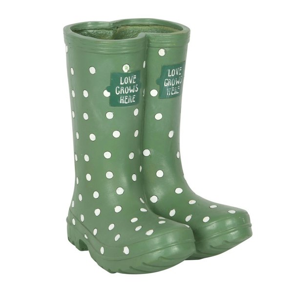 Something Different Wellington Boots Planter - Light Green