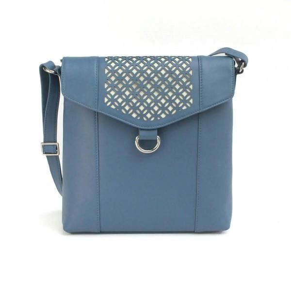 Eastern Counties Leather Womens/Ladies Janie Leather Handbag - Slate Blue - 
