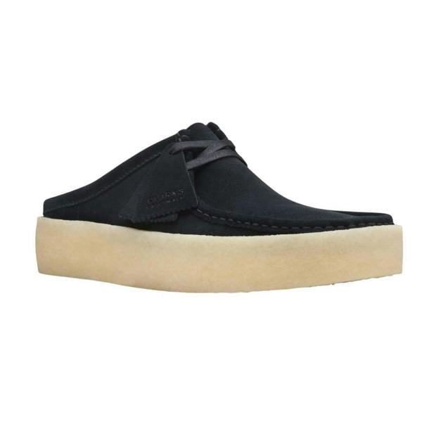Clarks Originals Mens Wallabee Cup Suede Mules - Black - 