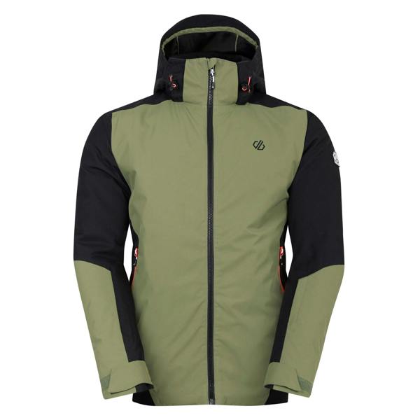 Dare 2B Mens Precision II Ski Jacket - Black/Olivine Green - 