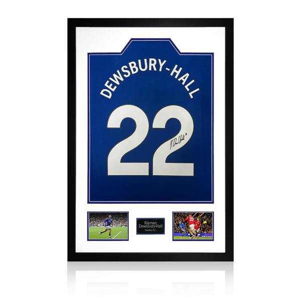 Kiernan Dewsbury-Hall Signed Everton Shirt Premium Frame