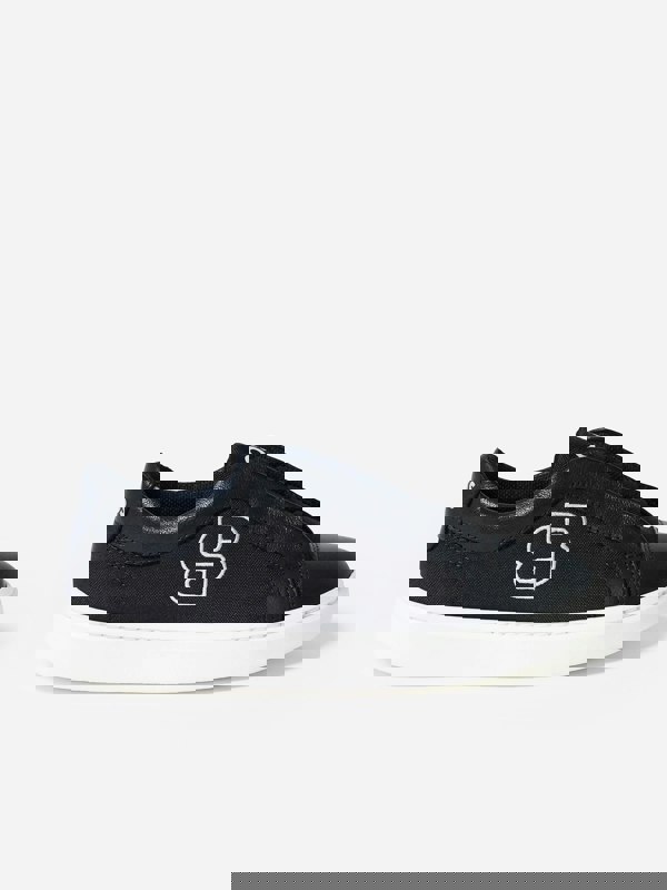 BOSS Boys Double B Logo Trainers in Navy