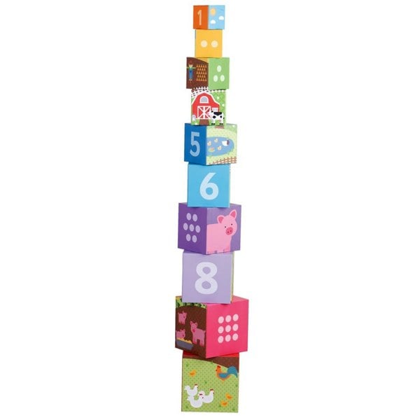 Bigjigs Toys Farmyard Stacking Cubes