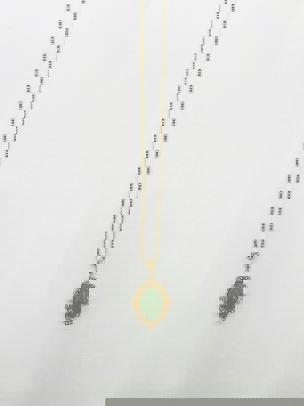 SVNX Green Stone Pendant Necklace - Gift Boxed