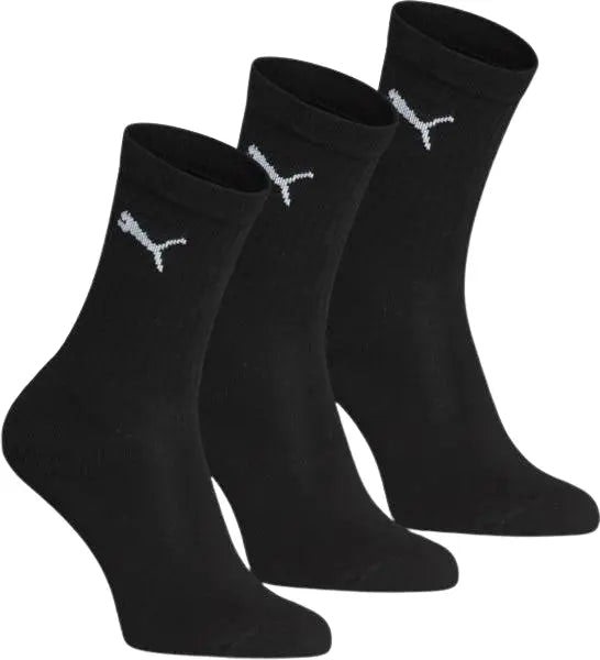 Puma 3-Pack Boys' Sports Socks, Black