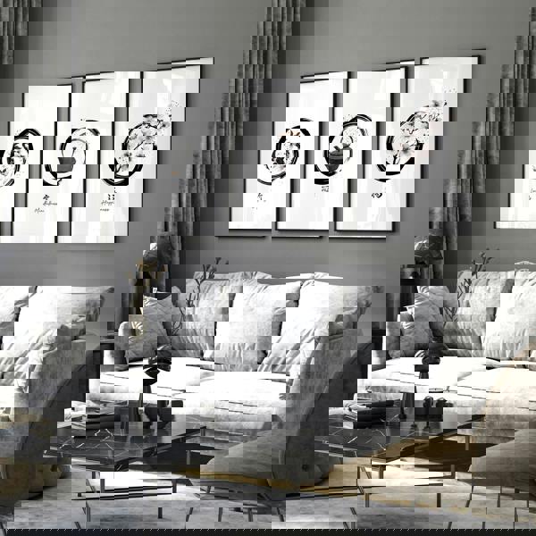 Large Paintings For Living Room Wall | Set of 3 wall art prints