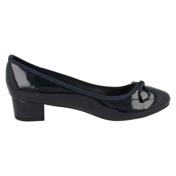 Spot On Ladies Spot On Mid Heel Court Shoes F9814