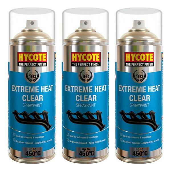 Hycote 3X Hycote Extreme Heat Clear Spray Paint 400ml